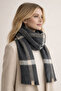 Plaid Scarf Square Patterned Women's Shoulder Shawl - Soft Textured Winter Women's - 2