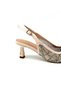(Park) Damla Stone Detailed Closed Toe Heeled Evening Dress Shoes Ten - 8