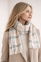 Plaid Scarf Square Patterned Women's Shoulder Shawl - Soft Textured Winter Women's - 2
