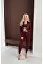 Fingerless Triple Yoga, Sports, Exercise, Walking Set - Bustier, Leggings, Jacket (Aloyazili)