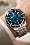 Steel Cord&Case Calendar Men's Wristwatch Wrist Bracelet Gift Silver-Blue Zmdk1210 - 3