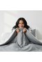 Single Gray Anthracite Duvet Cover Set Fitted Sheet Piece Soft-Textured Breathable Duvet Cover Set - 5
