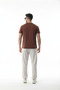 Men's Brown Regular Modal Fabric Non-Fading Color Silky Texture Non-Ironing T-Shirt - 4