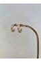 Special Series Half Moon Row Stone Xp Gold Earrings - 5