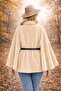 Women's Plush Poncho – Soft Textured, Winter, Warm - 6