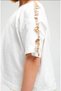 Li̇mi̇ Girl's Soft Textured Sea Shell Detailed Flexible T-Shirt and Loose Pants Set - 2