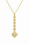 Women's Steel Clover Y Necklace Does Not Fade in Color
