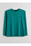 Esvab • Modern & Distinctive Zero Roba Collar Long Sleeve Men's Pajama Top - 3