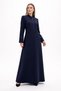 Special Design Embroidery Detailed High Collar Oversized Coat - 4