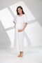 Blue Piping Maternity Nightgown and Dressing Gown Set - Hospital Discharge Set for Pregnant Women with Easy Breastfeeding Feature - 6