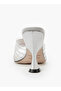WOMENS FASHIONABLE PERSPEX HEELED MULE SANDALS - 3
