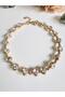 Double Sided Zircon Stone Choker Necklace - 3