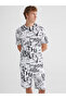 Nevavm Oval Collar Printed Combed Cotton Men's T-Shirt