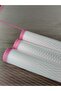 Transparent White Striped Fuchsia Edged Bouquet Wrapping Paper Modern & Minimalist Design 57X57 4 Pieces - 2