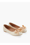 Girls Bow Embellished Ballerina Shoes