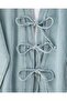 Tie-Up Kimono Pants Jeans Set - Light Blue - 3