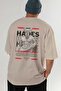Hades 2 Mythology Back Printed Beige Oversize T-Shirt Men Women Cotton Crew Neck Tshirt - 6