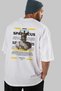 Spartacus 1 Mythology Back Printed White Oversize T-Shirt Men Women Cotton Crewneck Tshirt - 7
