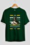 Spartacus 1 Mythology Front Printed Green Oversize T-Shirt Men Women Cotton Crew Neck Tshirt - 2