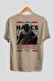 Hades 1 Mythology Back Printed Beige Oversize T-Shirt Men Women Cotton Crew Neck Tshirt