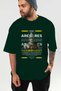 Ares 2 Mythology Front Printed Green Oversize T-Shirt Men Women Cotton Crew Neck Tshirt - 6