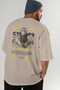 Cyclopes 1 Mythology Back Printed Beige Oversize T-Shirt Men Women Cotton Crew Neck Tshirt - 7