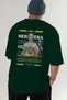 Hera 2 Mythology Back Printed Green Oversize T-Shirt Men Women Cotton Crew Neck Tshirt - 7