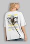 Cyclopes 1 Mythology Back Printed White Oversize T-Shirt Men Women Cotton Crew Neck T-Shirt - 3