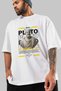 Plato 1 Mythology Front Printed White Oversize T-Shirt Men Women Cotton Crew Neck Tshirt - 3