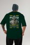 Plato 2 Mythology Back Printed Green Oversize T-Shirt Men Women Cotton Crew Neck Tshirt - 2