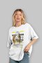 Eros Mythology Front Printed White Oversize T-Shirt Men Women Cotton Crew Neck Tshirt - 4