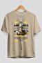 Ares 2 Mythology Front Printed Beige Oversize T-Shirt Men Women Cotton Crew Neck T-Shirt - 2