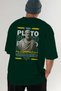 Plato 1 Mythology Back Printed Green Oversize T-Shirt Men Women Cotton Crew Neck Tshirt - 7