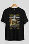 Eros Mythology Front Printed Black Oversize T-Shirt Men Women Cotton Crew Neck Tshirt - 2