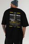 Ares 1 Mythology Back Printed Black Oversize T-Shirt Men Women Cotton Crew Neck Tshirt - 6
