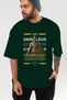 Akhilleus 1 Mythology Front Printed Green Oversize T-Shirt Men Women Cotton Crew Neck Tshirt - 6