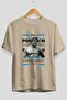 Poseidon 3 Mythology Front Printed Beige Oversize T-Shirt Men Women Cotton Crew Neck Tshirt - 2