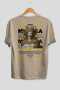 Medusa 1 Mythology Back Printed Beige Oversize T-Shirt Men Women Cotton Crew Neck Tshirt
