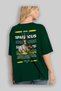 Spartacus 2 Mythology Back Printed Green Oversize T-Shirt Men Women Cotton Crewneck Tshirt - 4