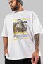 Eros Mythology Front Printed White Oversize T-Shirt Men Women Cotton Crew Neck Tshirt - 3