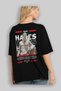 Hades 2 Mythology Back Printed Black Oversize T-Shirt Men Women Cotton Crew Neck T-Shirt - 4