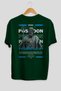 Poseidon 2 Mythology Back Printed Green Oversize T-Shirt Men Women Cotton Crew Neck T-Shirt