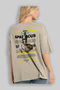 Spartacus 2 Mythology Back Printed Beige Oversize T-Shirt Men Women Cotton Crew Neck T-Shirt - 3