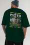 Plato 2 Mythology Back Printed Green Oversize T-Shirt Men Women Cotton Crew Neck Tshirt - 6