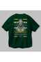 Hera 1 Mythology Back Printed Green Oversize T-Shirt Men Women Cotton Crew Neck Tshirt - 3
