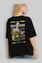 Eros Mythology Back Printed Black Oversize T-Shirt Men Women Cotton Crew Neck Tshirt - 4