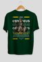 Odysseus 1 Mythology Back Printed Green Oversize T-Shirt Men Women Cotton Crew Neck Tshirt