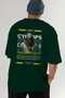 Cyclopes 1 Mythology Back Printed Green Oversize T-Shirt Men Women Cotton Crew Neck T-Shirt - 7