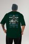 Poseidon 3 Mythology Back Printed Green Oversize T-Shirt Men Women Cotton Crew Neck Tshirt - 2