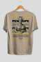 Penelope 1 Mythology Back Printed Beige Oversize T-Shirt Men Women Cotton Crew Neck Tshirt